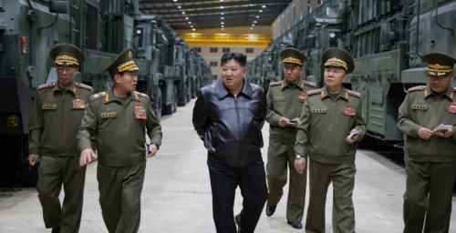 Kim Jong Un lauds tactical weapon ‘breakthrough’ to aid war preparations